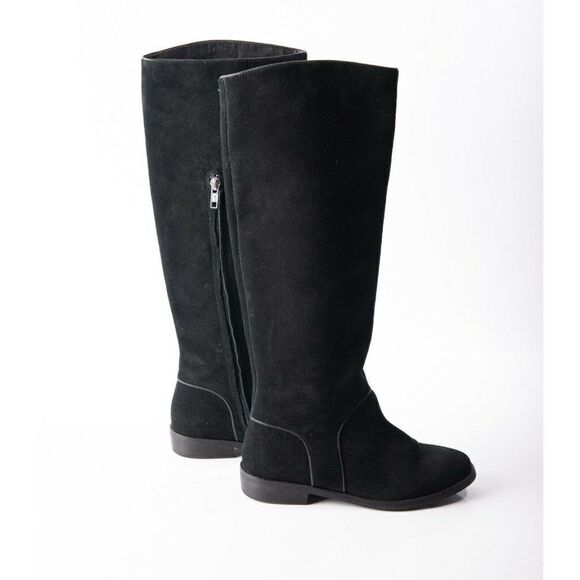 UGG® Womens Gracen Suede Block Heel Riding Boots - Picture 8 of 9
